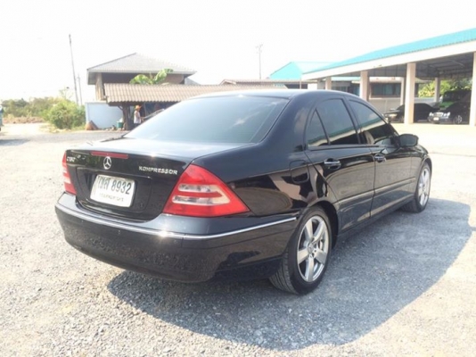 ขาย benz C180 Kom ฝาดำ สีดำ ปี2003 เดิมๆ ภายในสวย