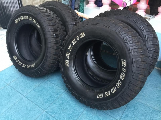 ขายยางMAXXIS bighorn M/T 265/75/16 ใส่เมื่อต้นปี ดอกเต็มเหมือนใหม่4เส้น