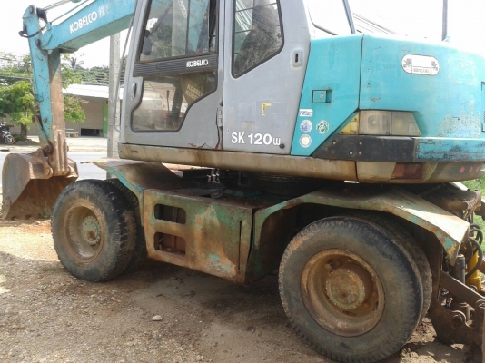 ขาย 695,000 KOBELCO sk 120-3 w 2 เพลา รถสวยพร้อมใช้เอกสารอินวอยท์ 090-772-3710 090-772-3708