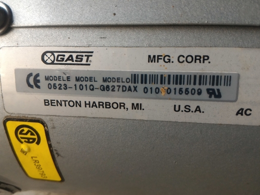 ปั๊มดูดสูญญากาศ หรืออัดอากาศได้ ยี่ห้อ GE จากอเมริกา ทำงานได้เงียบใช้ไฟ 220 V.