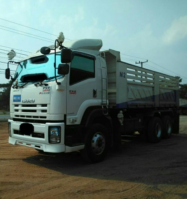 ISUZU 360พ่วงดั้มลูกสามคานปี56ราคา2,950,000บาท ติดต่อสุขุมตรัง0872836792