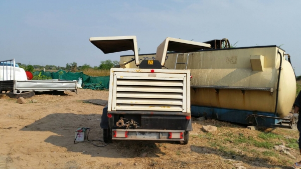 เข้ามาแล้วครับ เครื่องปั้มลม ขนาดใหญ่ 18 BAR ยี่ห้อ ATLAS เครื่องยนต์ ดีเชล 4 สูบ เทอร์โบ เก่านอก