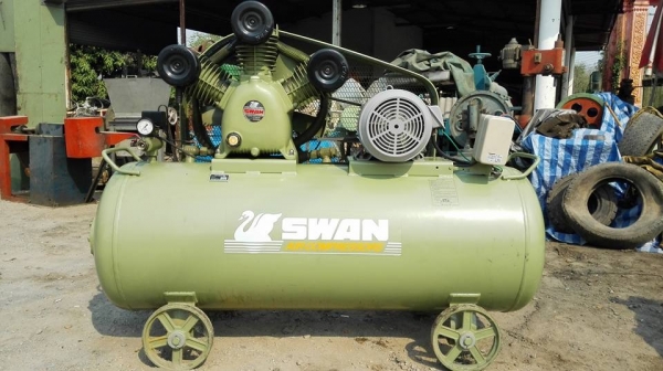** ขอบคุณผู้ซื้อ &amp; พี่เสือครับ ** ปั้มลม SWAN 10 HP รุ่น SWP-310-400 ถัง 400 ลิตร ไฟ 380V. ขึ้นงานมานับชั่วโมงเรียนเชิญมาเทส!!