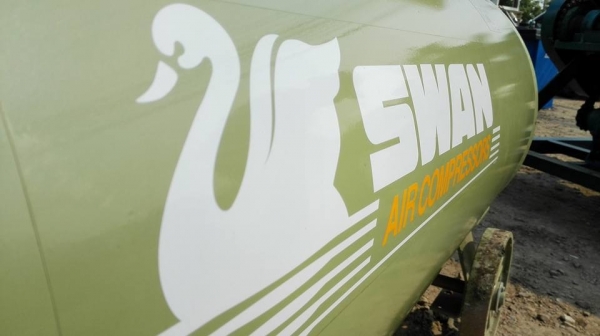 ** ขอบคุณผู้ซื้อ &amp; พี่เสือครับ ** ปั้มลม SWAN 10 HP รุ่น SWP-310-400 ถัง 400 ลิตร ไฟ 380V. ขึ้นงานมานับชั่วโมงเรียนเชิญมาเทส!!