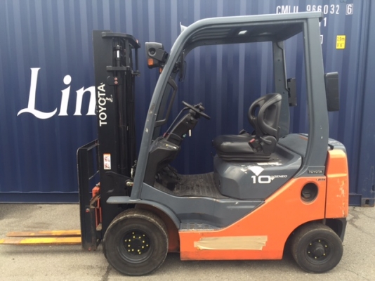 ขายรถโฟลคลิฟท์ ( รุ่นใหม่ล่าสุด ) TOYOTA 8FG10 ,เครื่องยนต์เบนซิน หัวฉีด ประหยัดน้ำมันสุดๆๆ ,ไซด์ชิฟ งาปรับเลื่อนสไลด์ซ้าย-ขวา ,เกียร์ออโต, เสายกสูง 3 เมตร , รถนำเข้าจากญี่ปุ่น 100\%