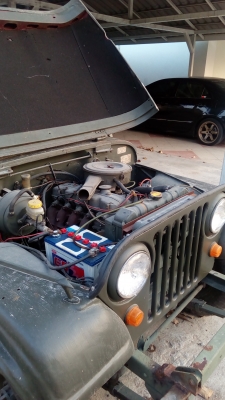 จี๊ปcj5แต่งแนวทหารเดิมๆ