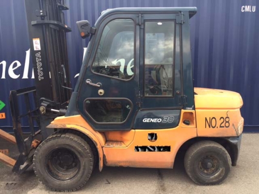 ขายรถโฟลคลิฟท์ TOYOTA 02-7FD30 ,เกียร์ออโต, เครื่องยนต์ดีเซล 2Z ,งาเทปรับคว่ำ-หงายเทได้ , เสายกสูง 4 เมตร ,ล้อหน้าคู่ , รถนำเข้าจากญี่ปุ่น 100\% ขายรถโฟลคลิฟท์ TOYOTA 02-7FD30 ,เกียร์ออโต, เครื่องยนต์ดีเซล 2Z ,งาเทปรับคว่ำ-หงายเทได้ , เสายกสูง 4 เมตร ,ล้อหน้าคู่ , รถนำเข้าจากญี่ปุ่น 100\%