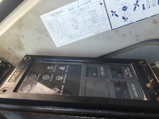 ขายค่ะ KATO HD250  ขนาด 60 เครื่อง Mitsu S4E ปั้มนิ้ว คอนโทรลน้ำมัน แรงเร็ว ไม่มีโหลด