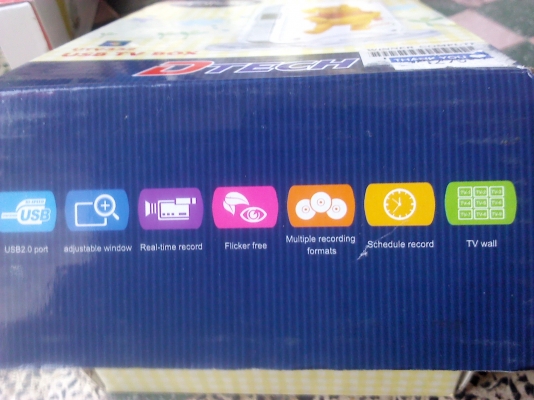 กล่องดูทีวีขนาดเล็กเชื่อมต่อกับคอมพิวเตอร์เป็นของใหม่อุปกรณ์ครบ