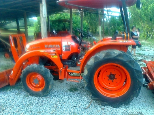 ขายด่วนรถไถคูโบต้า L3608 พร้อมใบมีดดันหน้าตราช้าง แลโรตารี่