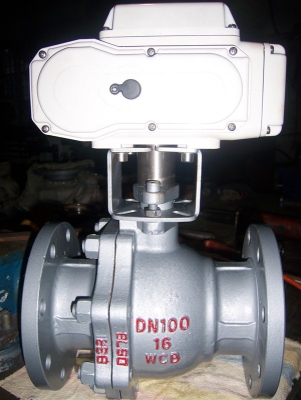 ANSI 2PC flanged ball valve with mounting pad