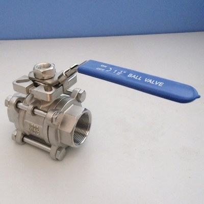 3 pc ball valve with mounting pad