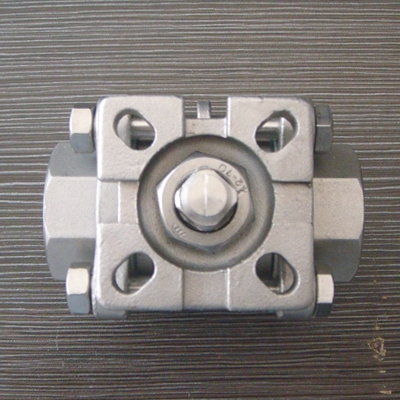 3 pc ball valve with mounting pad