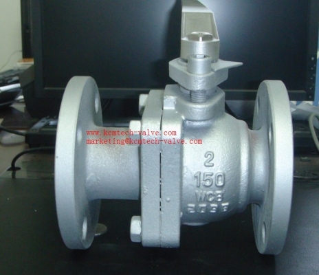 ANSI 3Pc Flanged Ball Valve With Mouting Pad