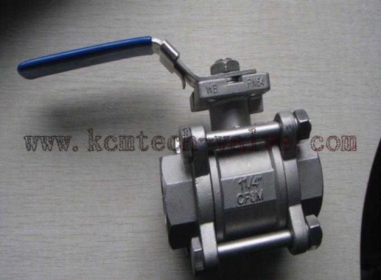 3Pc Ball Valve With Lock