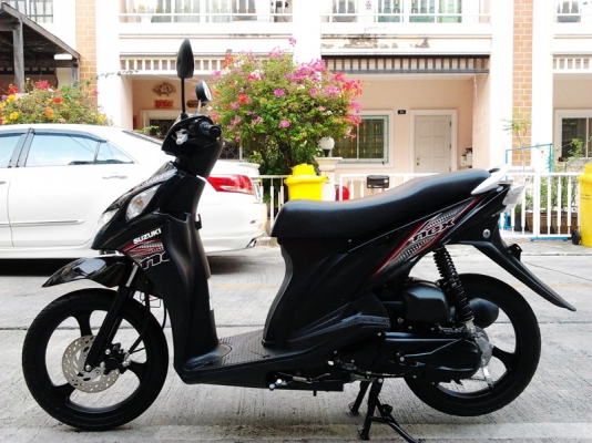 ขาย Suzuki Nex 2012 ไมล์แท้ 4068 กม มอเตอร์ไซด์ ECO ล้อแม็ก รถหัวฉีดประหยัดน้ำมัน 56 กม/ลิตร สภาพสวย สีดำ