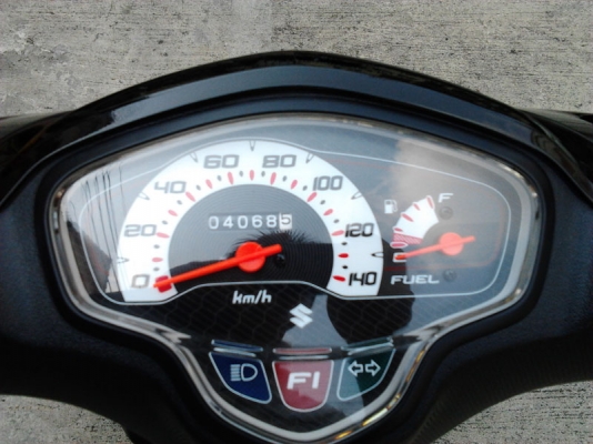 ขาย Suzuki Nex 2012 ไมล์แท้ 4068 กม มอเตอร์ไซด์ ECO ล้อแม็ก รถหัวฉีดประหยัดน้ำมัน 56 กม/ลิตร สภาพสวย สีดำ