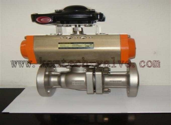 SS pneumatic ball valve SS pneumatic ball valve