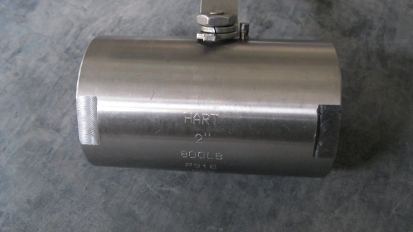 Two-piece model ball valve Locking Two-piece model ball valve Locking
