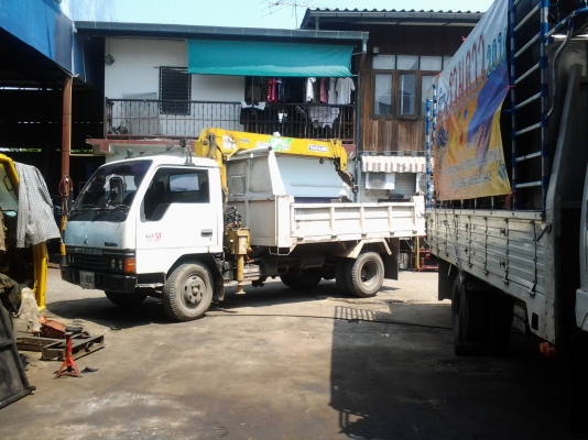 รถมิตซู CANTER 115 แรง ดัมพ์ 5 คิว+เครน 2.5 ตัน รถมิตซู CANTER 115 แรง ดัมพ์ 5 คิว+เครน 2.5 ตัน