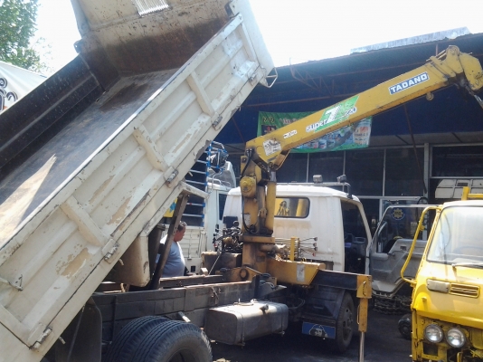 รถมิตซู CANTER 115 แรง ดัมพ์ 5 คิว+เครน 2.5 ตัน รถมิตซู CANTER 115 แรง ดัมพ์ 5 คิว+เครน 2.5 ตัน