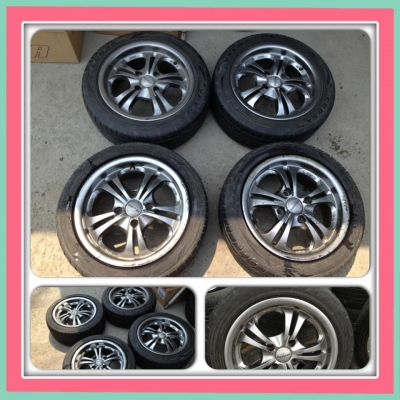 ขายแม็กซ์มือ2 Master ขอบ15 4รู114 + ยาง ราคา 4,900 บาทราคาถูก