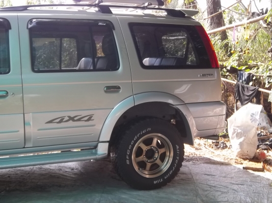 TE37V 6 รู กระบะ 16"x8"  ET 30 + ยาง BF All 245-70-16