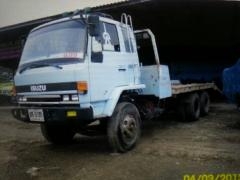 เทเลอร์บรรทุกแบคโค ISUZU ROCK240หัวขาวทำฟ้า เครื่องส้ม