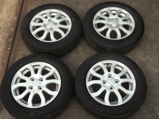 ล้อ14Amaze 4รู100 + ยาง Michelin 175/65/14 ปี12