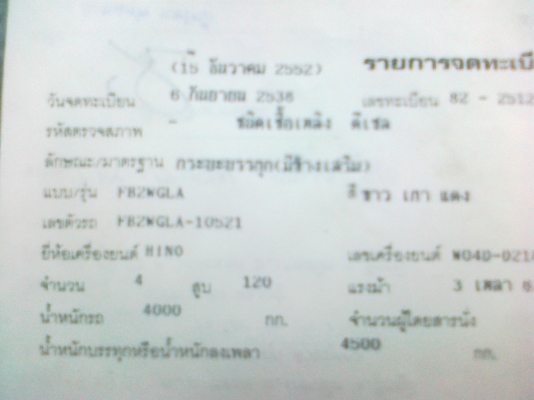 ขายด่วน HINO FB2W   120แรงสวยๆๆท้ายF พร้อมใช้สุดๆ