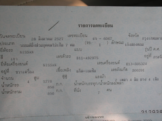 ซันนีFF1300CC LPG 40,000บาท สภาพพร้อมใช้(รูปเพี๊ยบ)