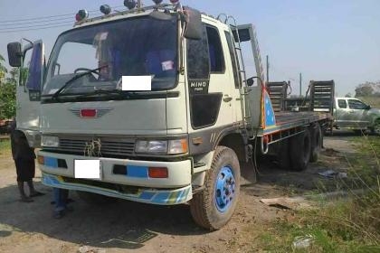 เทเลอร์บรรทุกรถเกี่่ยวข้าวHINO FM3H ปี38 -195แรงม้า สวยมาก เทเลอร์บรรทุกรถเกี่่ยวข้าวHINO FM3H ปี38 -195แรงม้า สวยมาก
