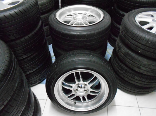 ขายล้อแม็ก RPF1 ขอบ 15 กว้าง 8 นิ้ว 4/100 พร้อมยางปี 10 ขายล้อแม็ก RPF1 ขอบ 15 กว้าง 8 นิ้ว 4/100 พร้อมยางปี 10