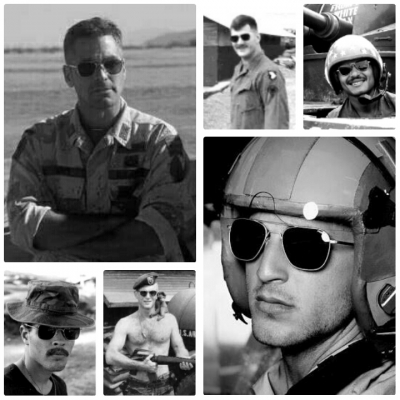 แว่นตาเสืออากาศโกลด์ฟิลด์อันดับหนึ่งของแผ่นดิน  WELSH handmade in USA  12K  ตัวลึก!