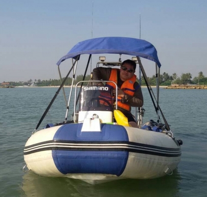 ขายเรือยางท้องไฟเบอร์ 360