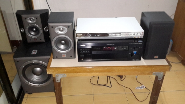 ขายชุดเครื่องเสียง pioneer ลำโพง JBL made in mexico