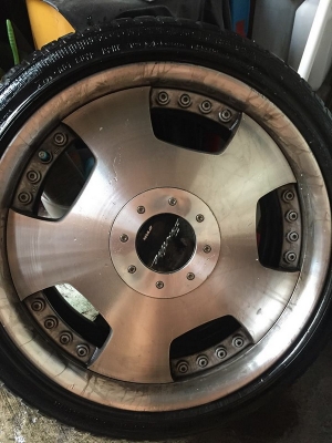 ล้อแม็ก W work EuroLine made in japan 18 นิ้ว หน้ากว้าง 8.5 หลัง 9.5 พร้อมยางดอกสวยๆ