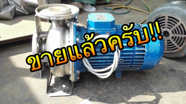 ** ขอบคุณผู้ซื้อ&amp;พี่เสือ ** ปั้มน้ำหอยโข่งหัวสแตนเลส EBARA Made in ITALY 10 HP 380V เข้า 2.5"- 2" สภาพเดิมๆสีเดิมๆวิ่งเงียบพร้อมเทส!!