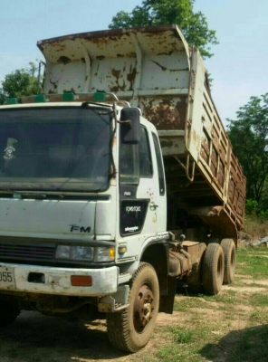 รถบรรทุก 10 ล้อ 1 เพลา HINO รุ่น FM1 เครื่อง 220 แรง ปี37 ราคา 680,000 บ.รถอยู่บางบัวทอง
