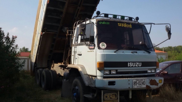 ขายรถบรรทุกดัมพ์ ISUZU FXZ23NFY เครื่อง 6SD1-240 แรง 2 เพลา กระบะดัมพ์มิเนียม ปี 36 ทะเบียนพร้อม