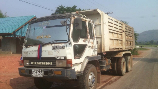 ขายรถบรรทุกดัมพ์ MITSUBISHI TD ซีเรียล 1,7xx เครื่อง 6D16-190 แรง 2 เพลา ปี 38 กระบะเหล็ก