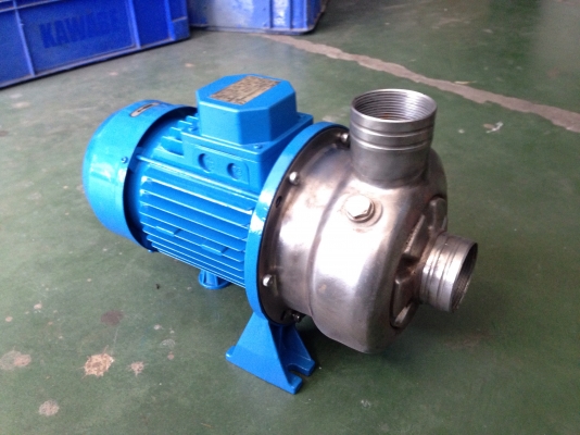 ขายปั้มน้ำหอยโข่งหัวปั้มสแตนเลส Stac 2HP. 380V ขนาดเข้า 2นิ้ว ออก 2นิ้ว สภาพสวยทำสีใหม่ วิ่งนิ่ม พร้อมใช้งาน