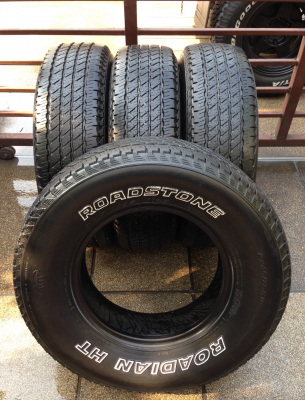 ยาง Roadstone 245 75 16 ปี12 ดอกเต็ม ไม่มีปะ ใช้กันยาว ราคาไม่แพง