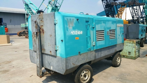 ปั้มลม Airman PDS655S เก่าญี่ปุ่นไม่เคยใช้ในไทย 100\% ลม 7-8 Bar. สภาพเครื่องสวยๆ สกรูแน่นๆ ธีรเทพ 0627091748