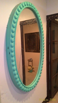 ขาย กระจกส่องหน้าโบราณ สูง 110x80 สวยงาม ของหายาก สมัยคุณปู่คุณย่า ราคา 4000 บาท