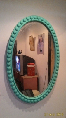 ขาย กระจกส่องหน้าโบราณ สูง 110x80 สวยงาม ของหายาก สมัยคุณปู่คุณย่า ราคา 4000 บาท