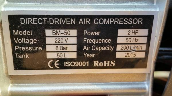 ขาย ปั้มลมขนาดเล็ก AIR COMPRESSOR มอเตอร์ไฟฟ้า ไฟ 220 V ของใหม่ ไม่รวมสาย