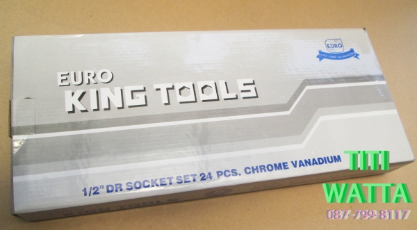 กล่องลูกบล็อค EURO KING TOOLS พร้อมด้ามขันครบชุด (มือหนึ่ง) กล่องลูกบล็อค EURO KING TOOLS พร้อมด้ามขันครบชุด (มือหนึ่ง)