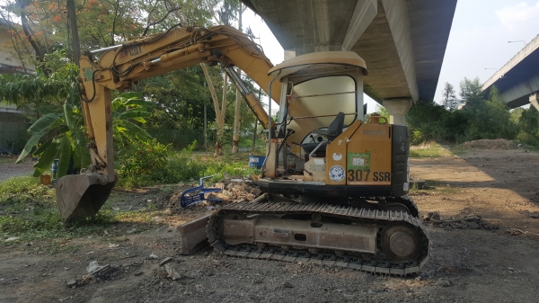 Cat 307SSR แทรคเหล็กใหม่เกาหลี   เก่านอก100\% ไม่เคยใช้งานในไทย