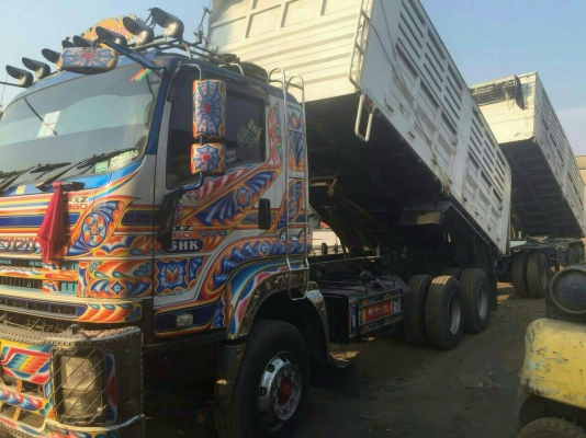 ขายรถ10ล้อดั๊มแม่ลูกเครื่อง360แรงพร้อมใช้งาน